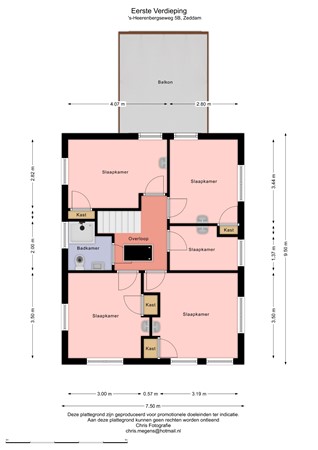 Floorplan - 's-Heerenbergseweg 5B, 7038 CA Zeddam